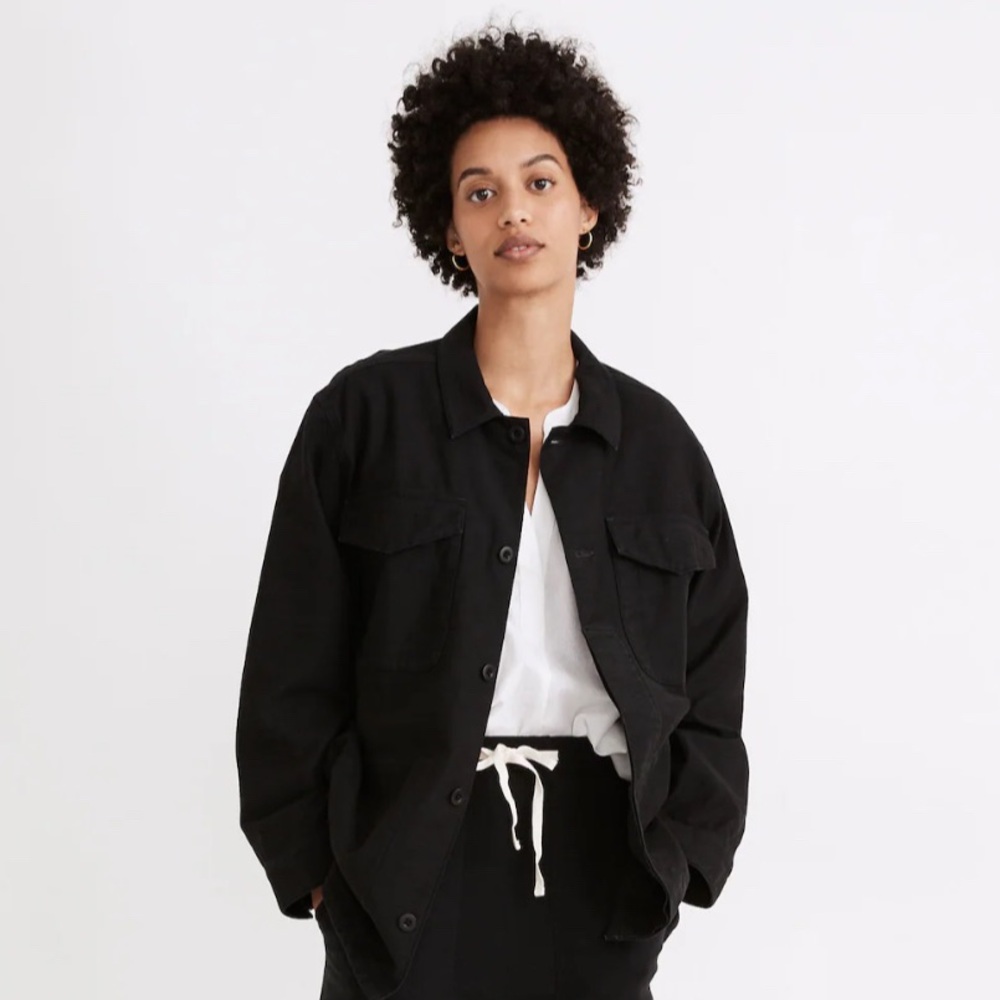 Madewell Military Shirt Jacket • NWT
